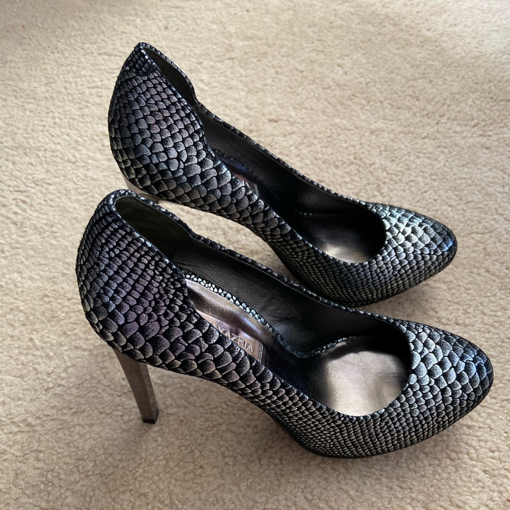 BCBGMaxAzria MA-Willoe Python Glimmer Platforms - Picture 5 of 8